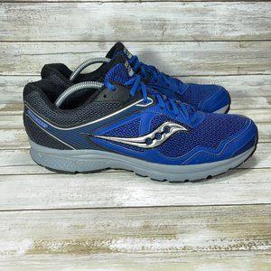 Saucony Cohesion 10 Blue Black Gray Running Shoe Mens Size 11 S25333-3